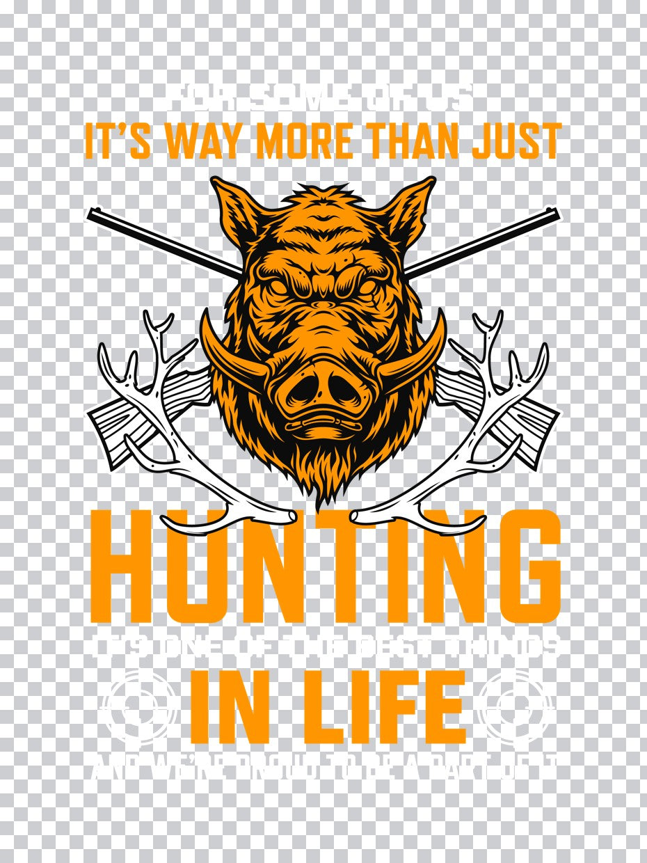 Wild Boar Hunting Life DTF Transfer