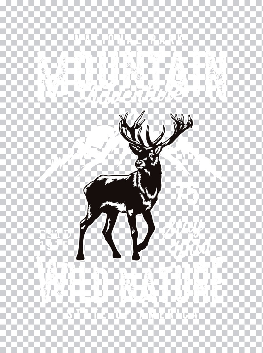 Hunting Crossed Shotguns Stag DTF Transfer
