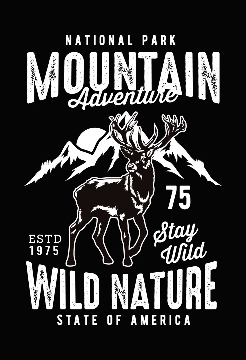 Hunting Crossed Shotguns Stag DTF Transfer