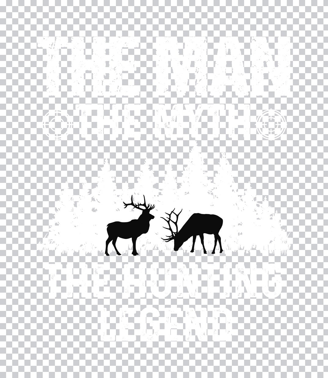 Minimalist Deer Silhouette DTF Transfer
