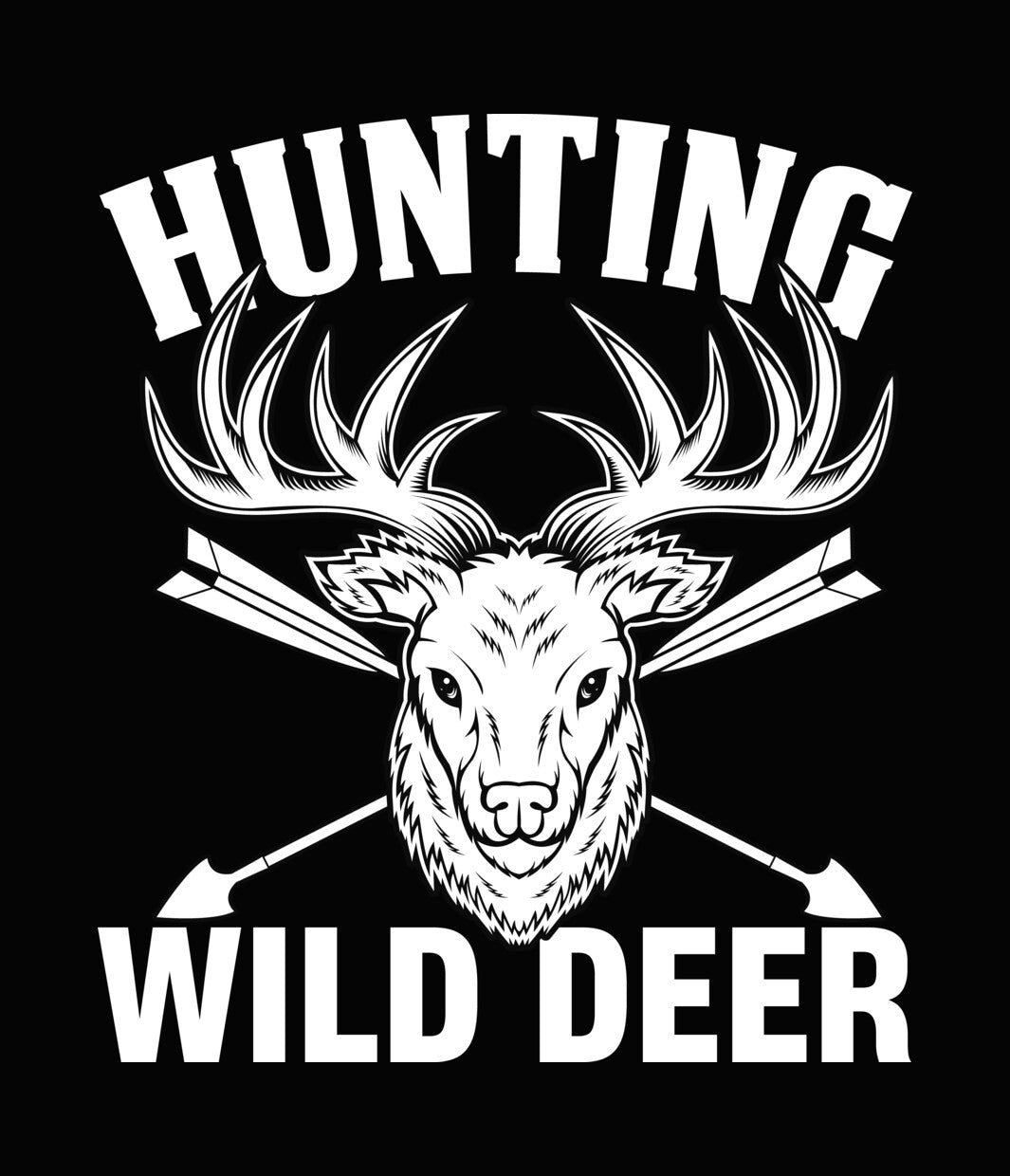 Deer Head With Crossed Arrows DTF Transfer