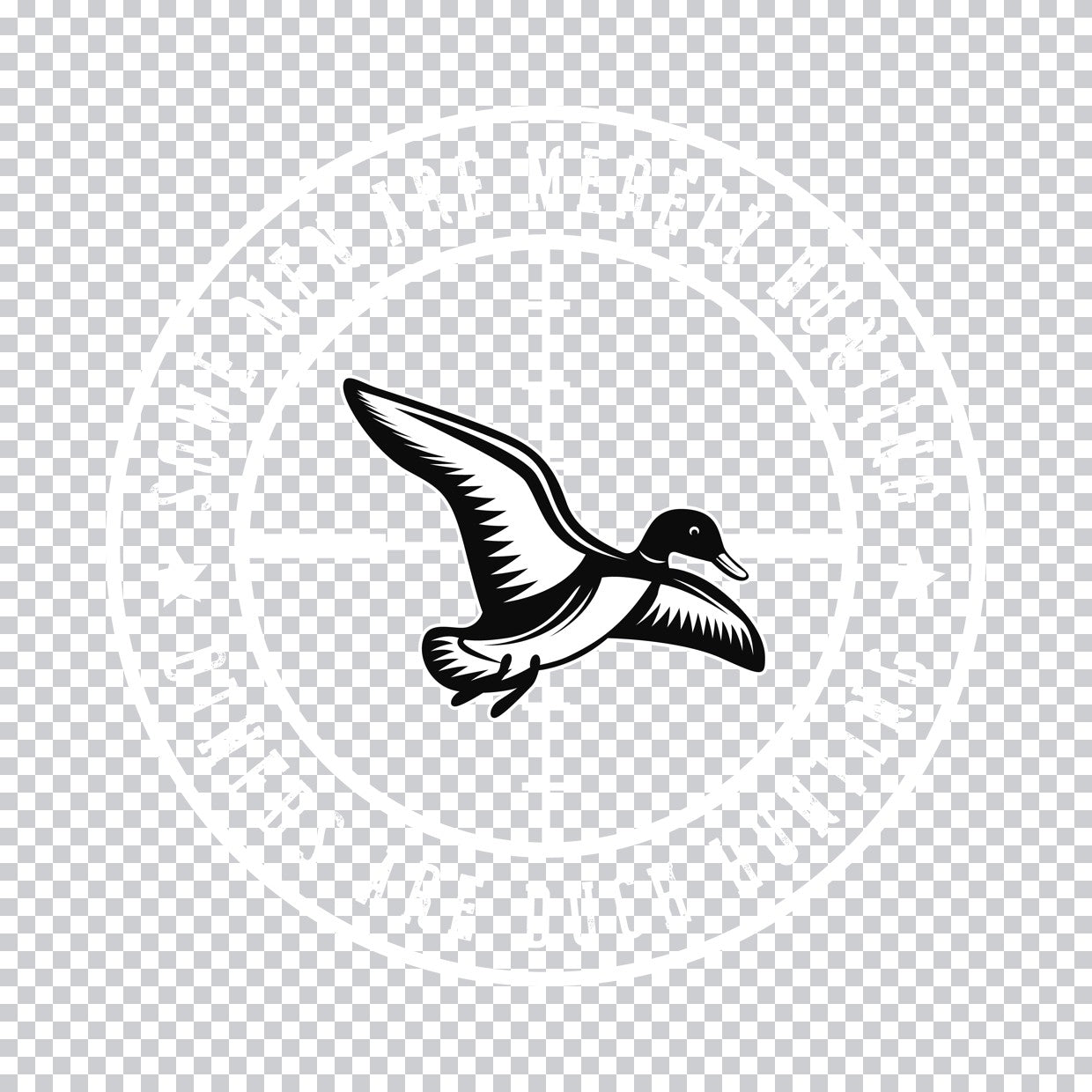 Flying Duck Silhouette DTF Transfer