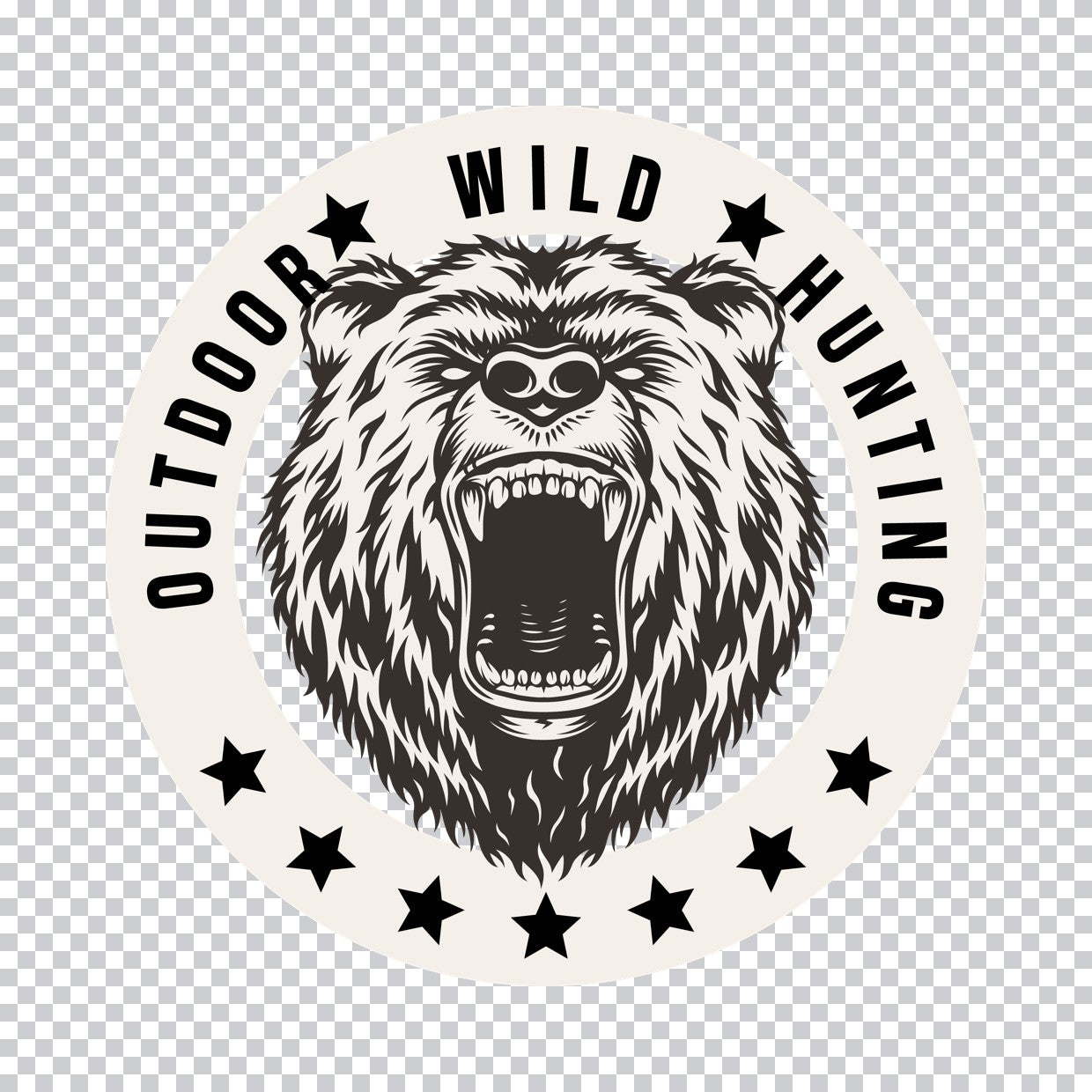 Wild Outdoor Hunting Bear DTF Transfer