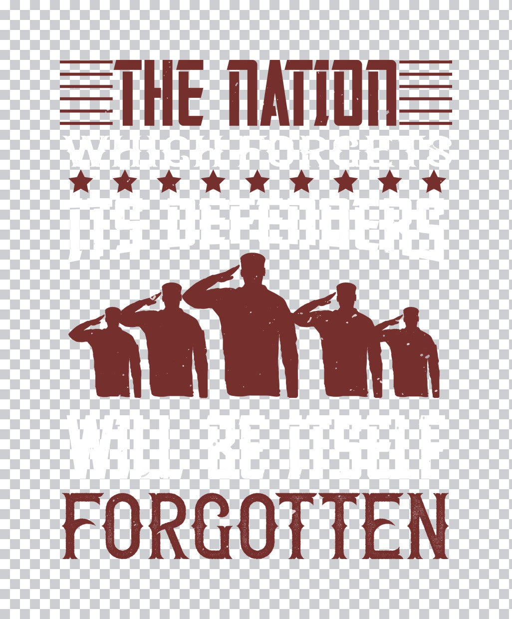 The Nation Never Forgotten DTF Transfer