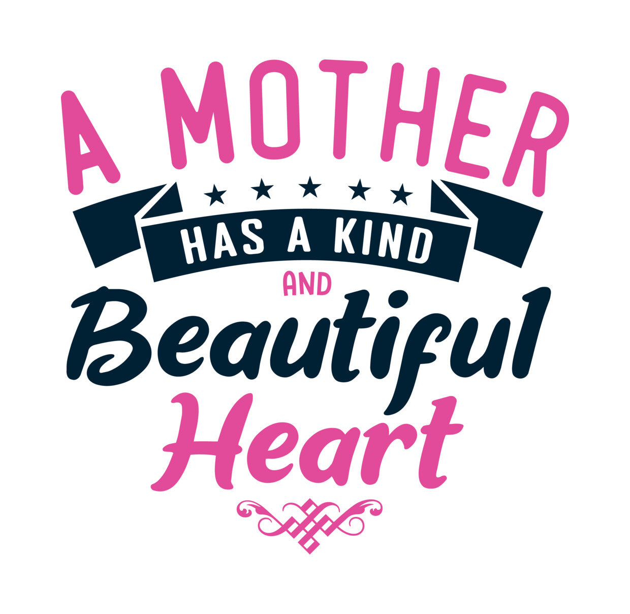 A Mother Has a Kind Heart DTF Transfer