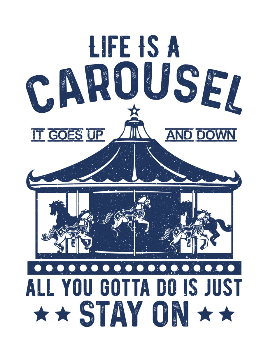 Vintage Carousel Graphic DTF Transfer