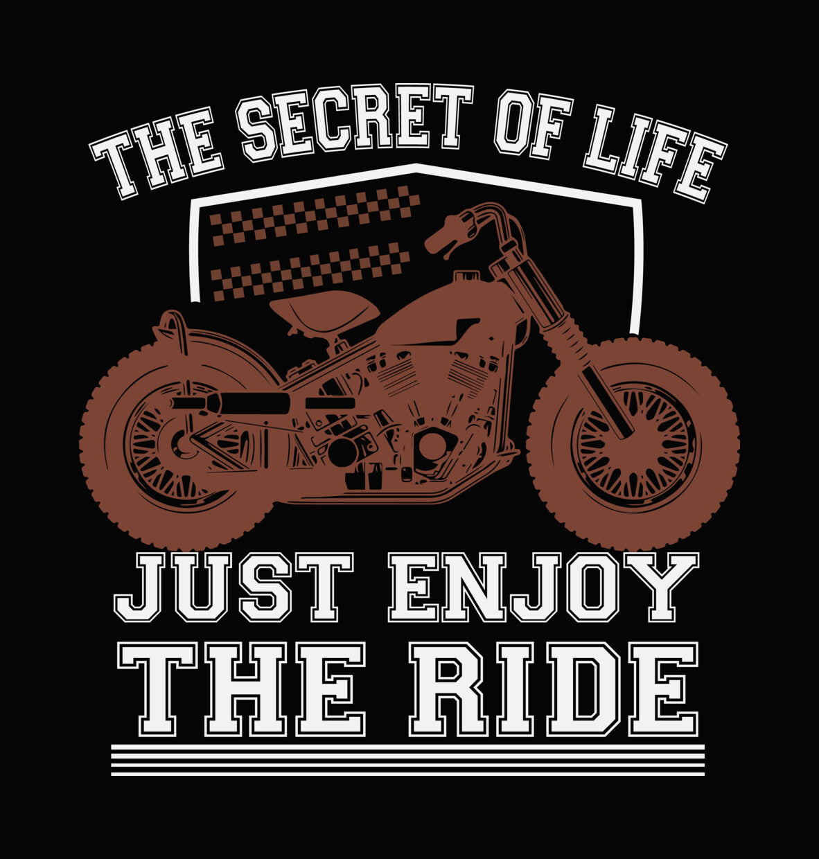 Enjoy The Ride Motorcycle DTF Transfer
