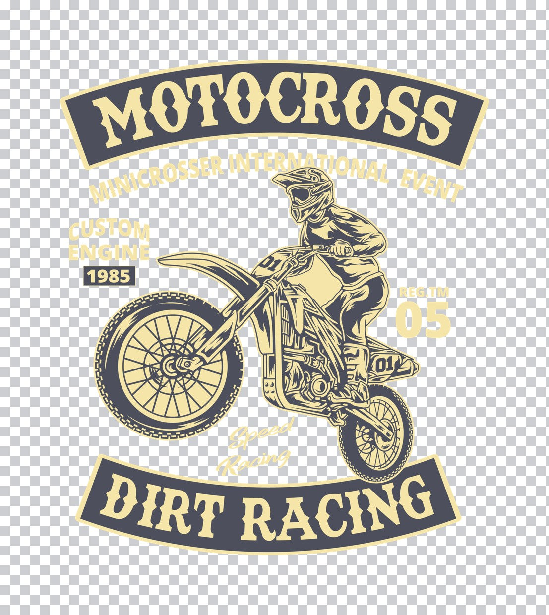Motocross Dirt Racing DTF Transfer