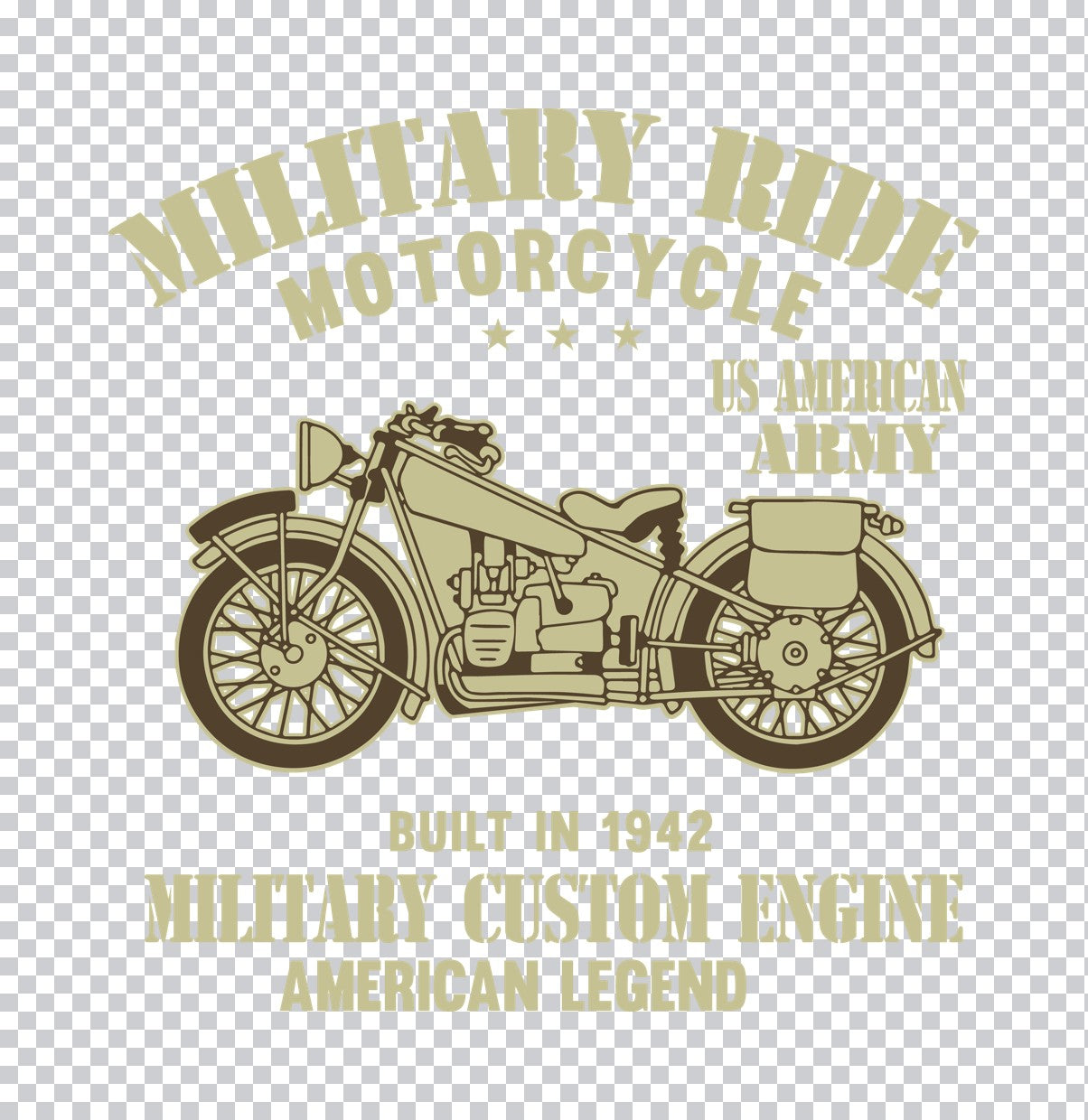 1942 Military American Legend DTF Transfer