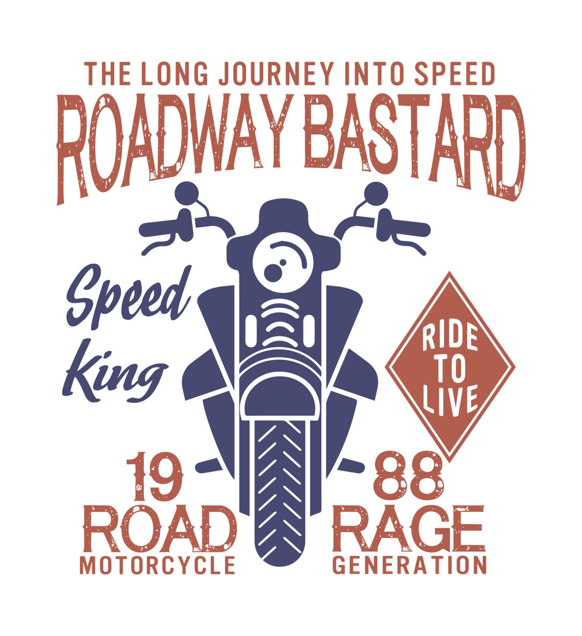 Roadway Bastard Speed King DTF Transfer