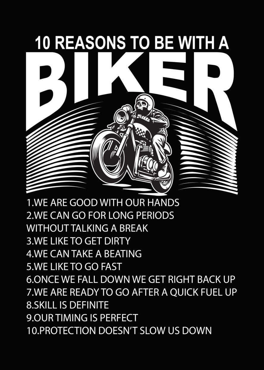 Skull Biker Wheelie DTF Transfer
