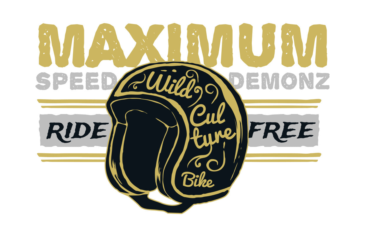 Maximum Speed Helmet Graphic DTF Transfer