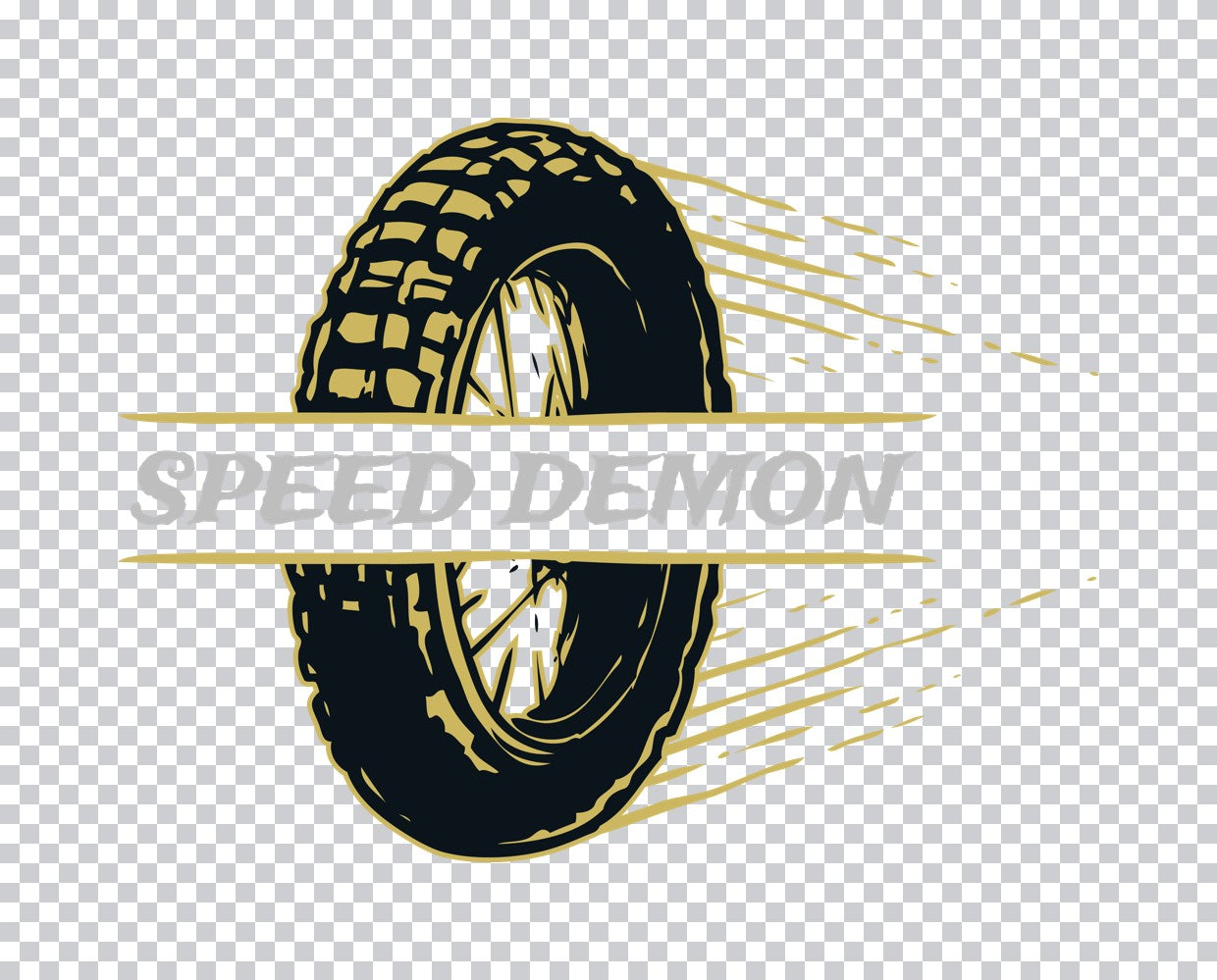 Speed Demon Motion Tire DTF Transfer
