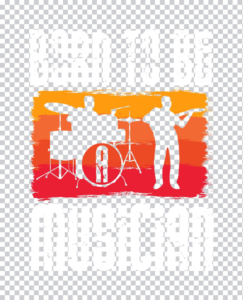 Musician Silhouette Sunset DTF Transfer