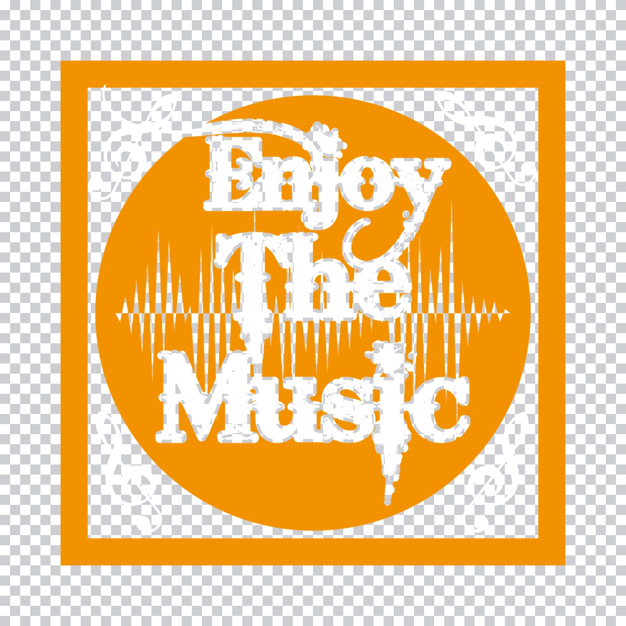 Enjoy The Music Sound Wave DTF Transfer