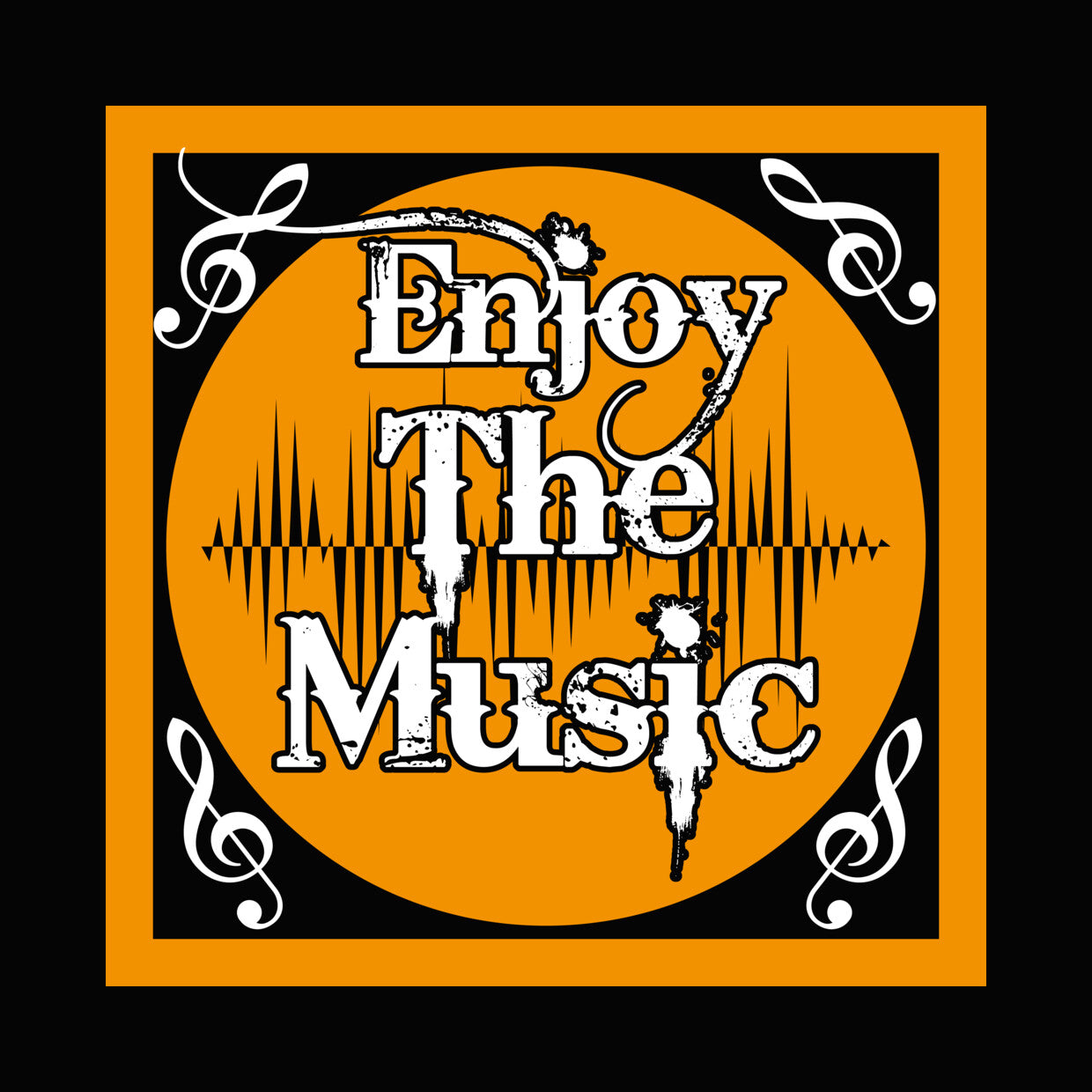 Enjoy The Music Sound Wave DTF Transfer