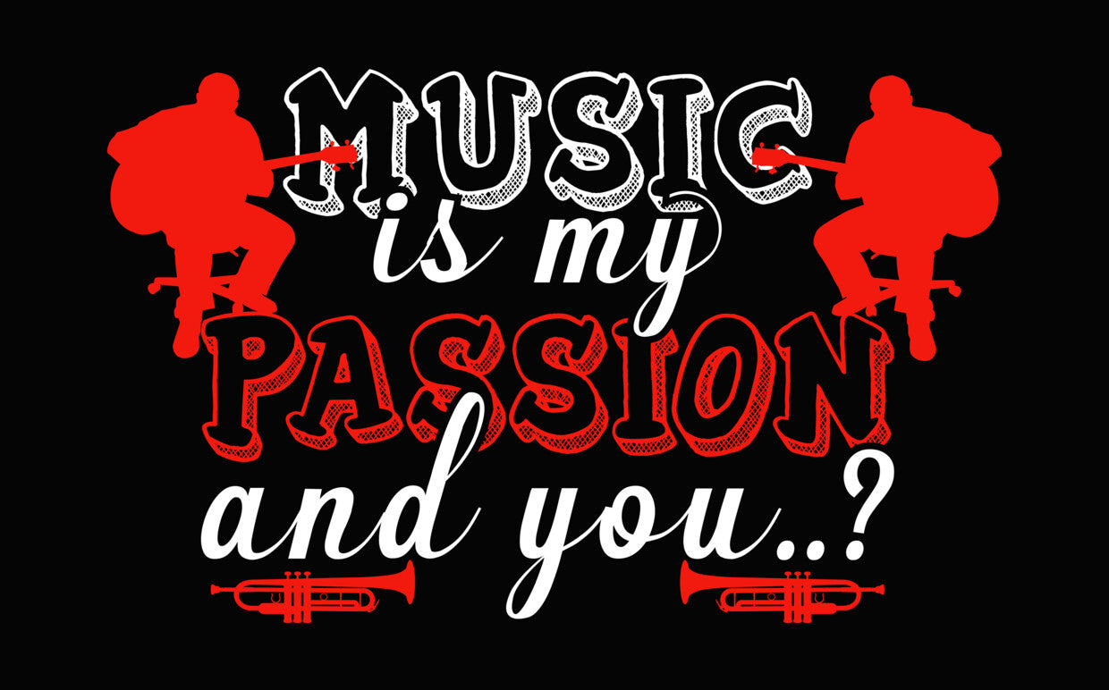 Passion for Music Silhouettes DTF Transfer