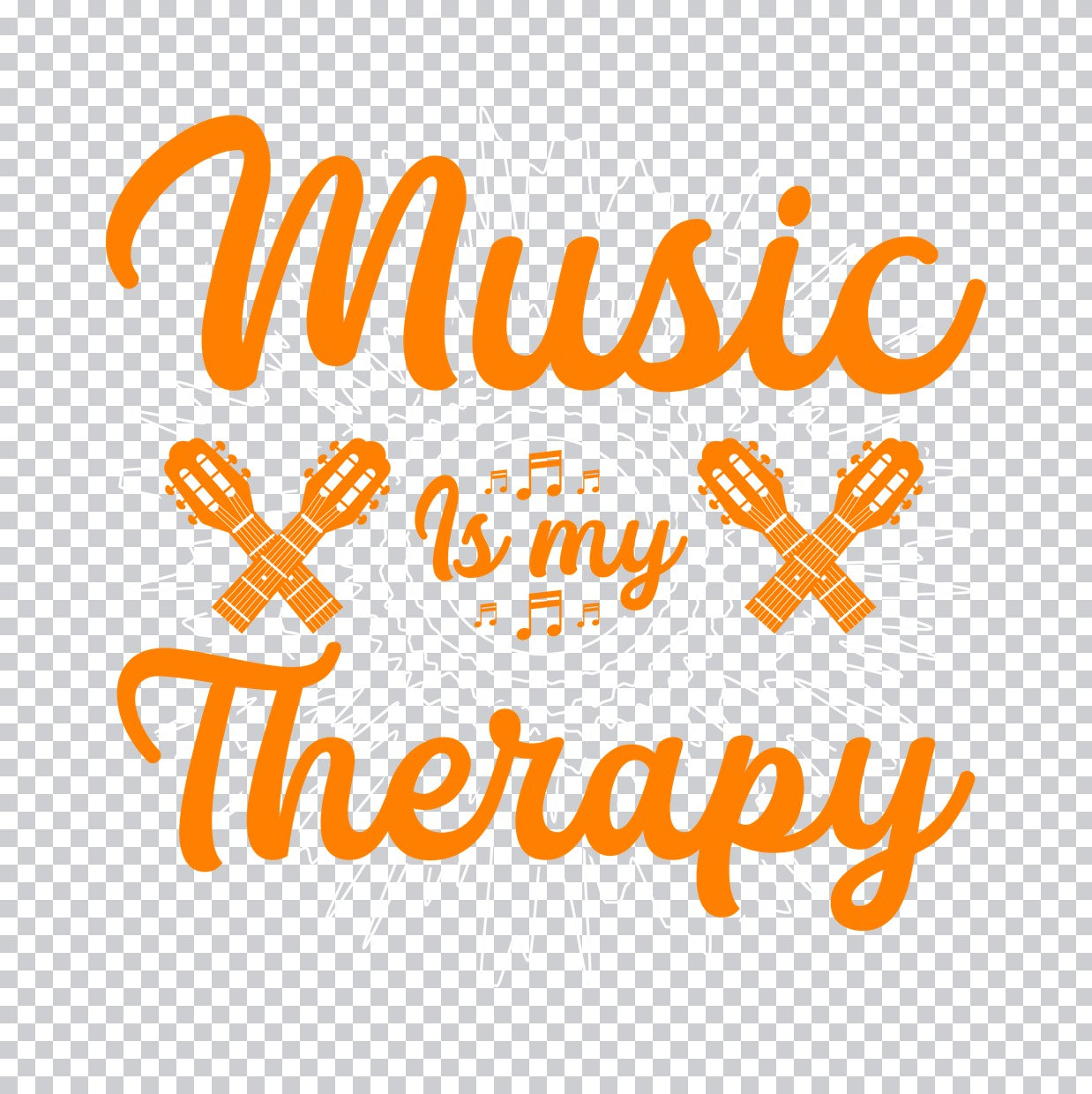 Music Is My Therapy DTF Transfer