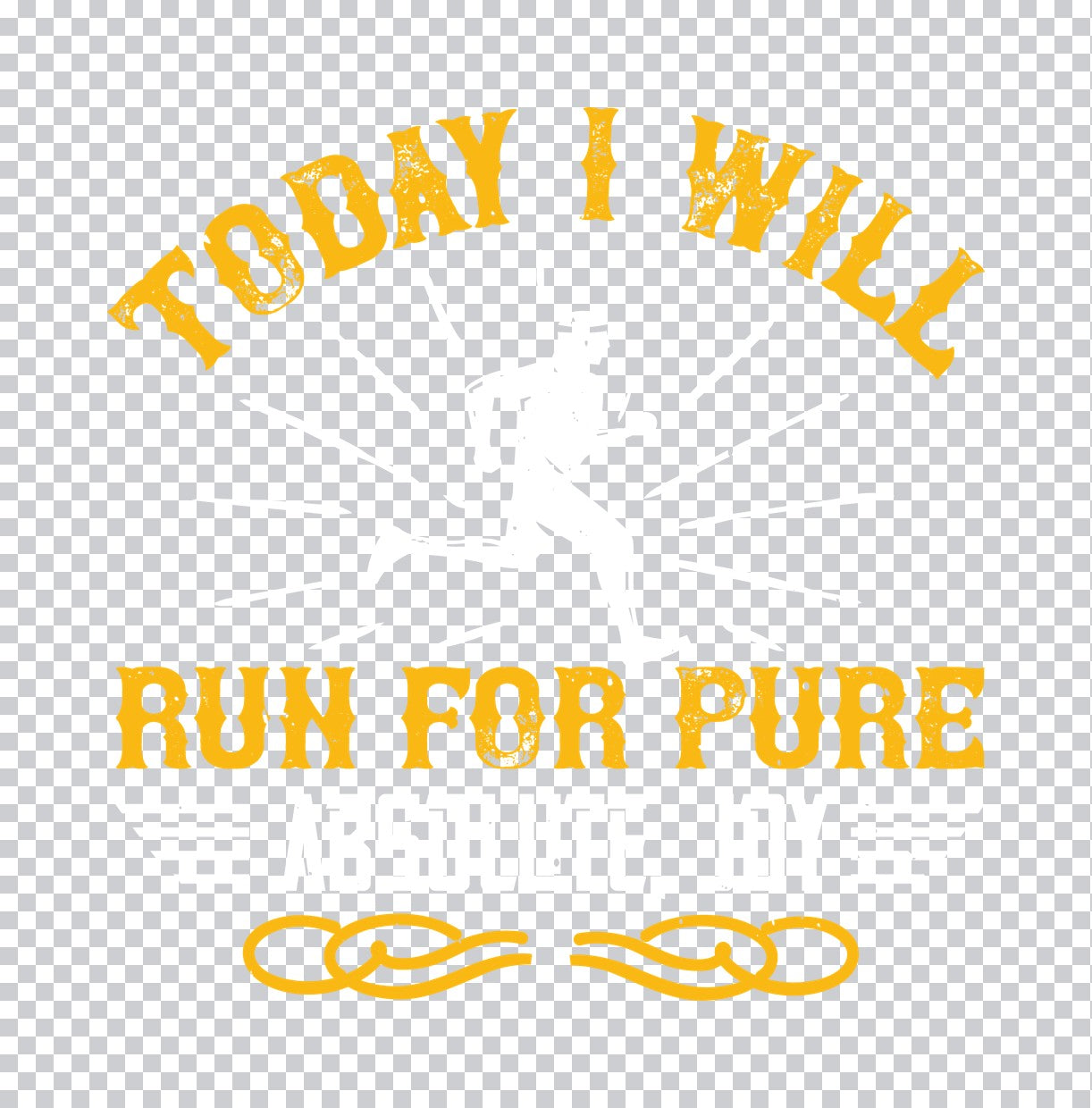 Run For Pure Absolute Joy DTF Transfer