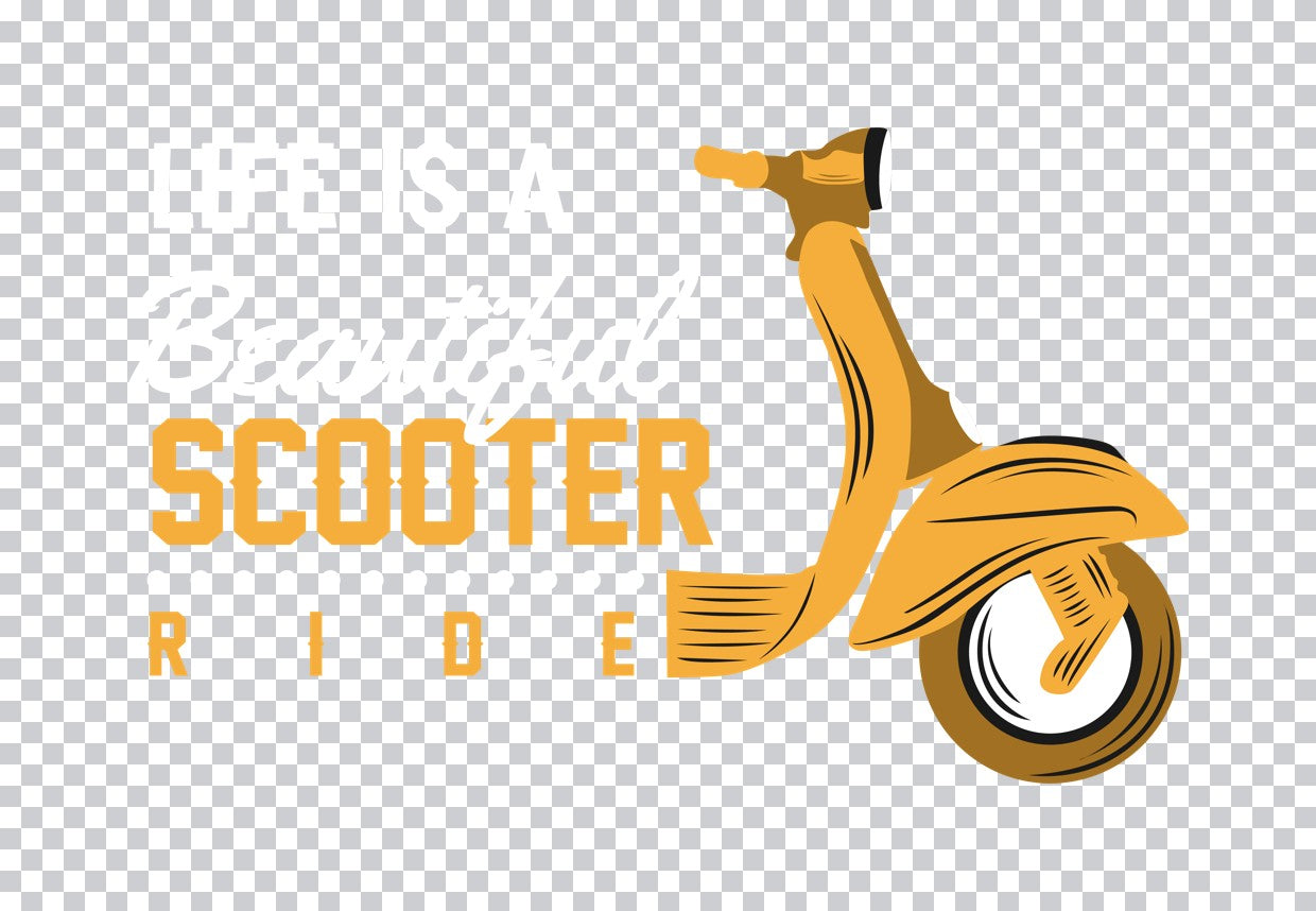 Scooter Ride Typography DTF Transfer