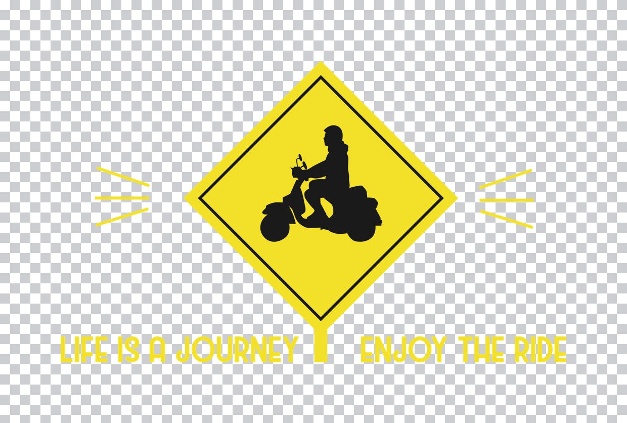 Life Is A Journey Scooter DTF Transfer