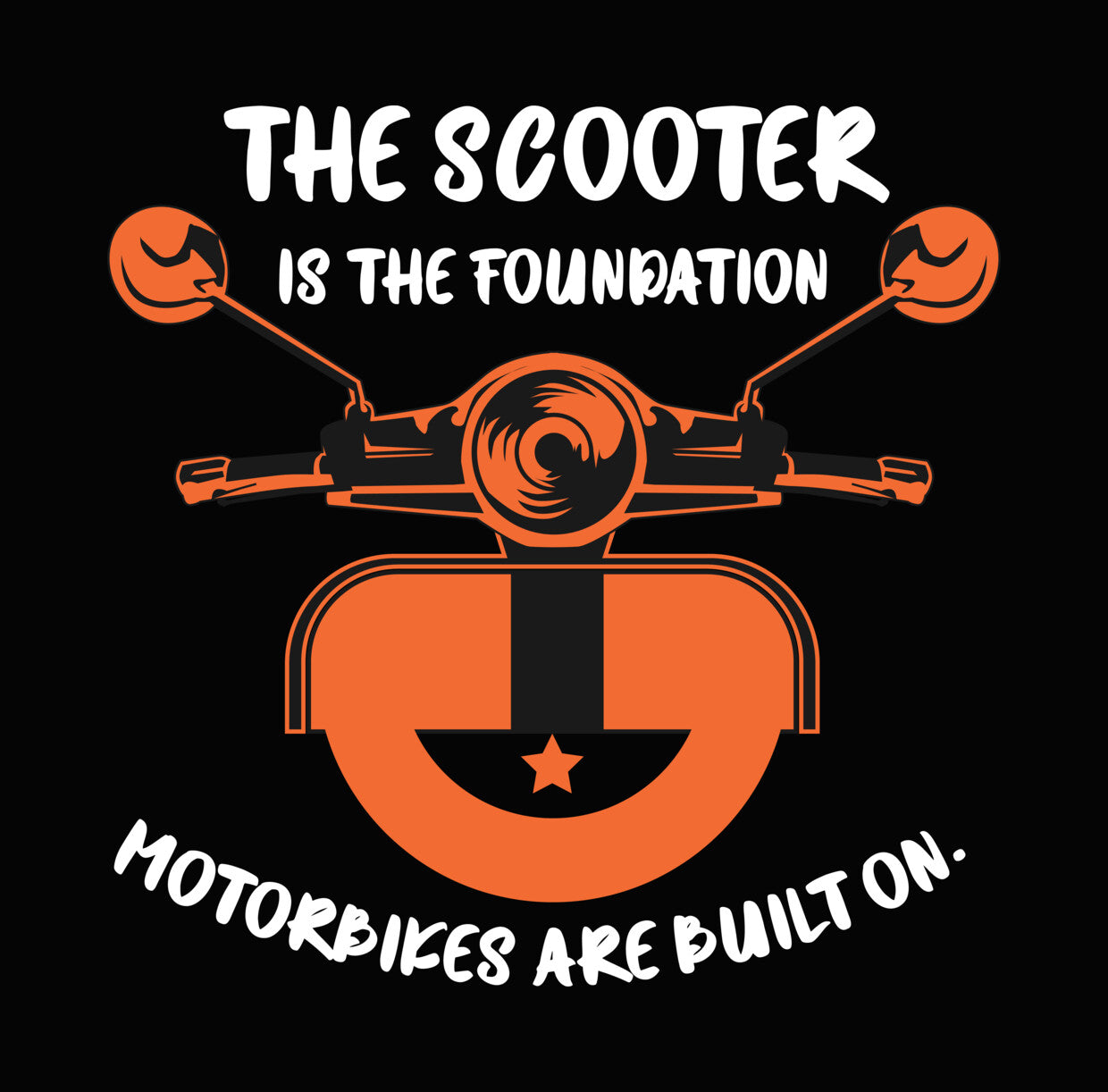 Classic Scooter Handlebars DTF Transfer