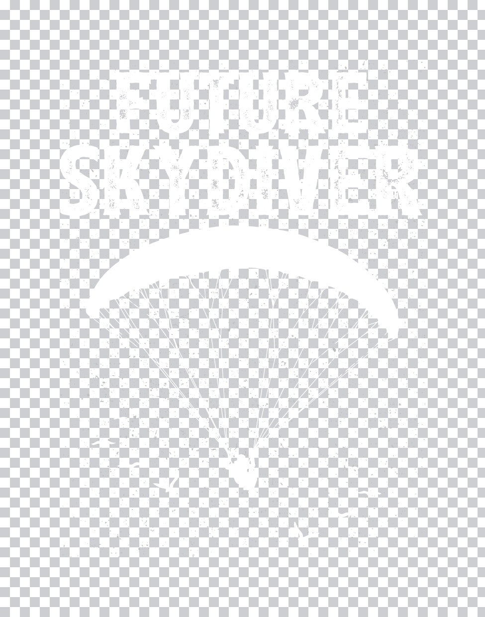 Skydiving Silhouette DTF Transfer
