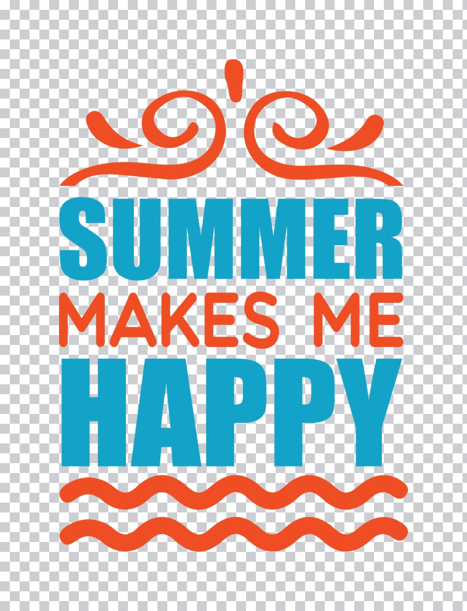 Summer Makes Me Happy DTF Transfer