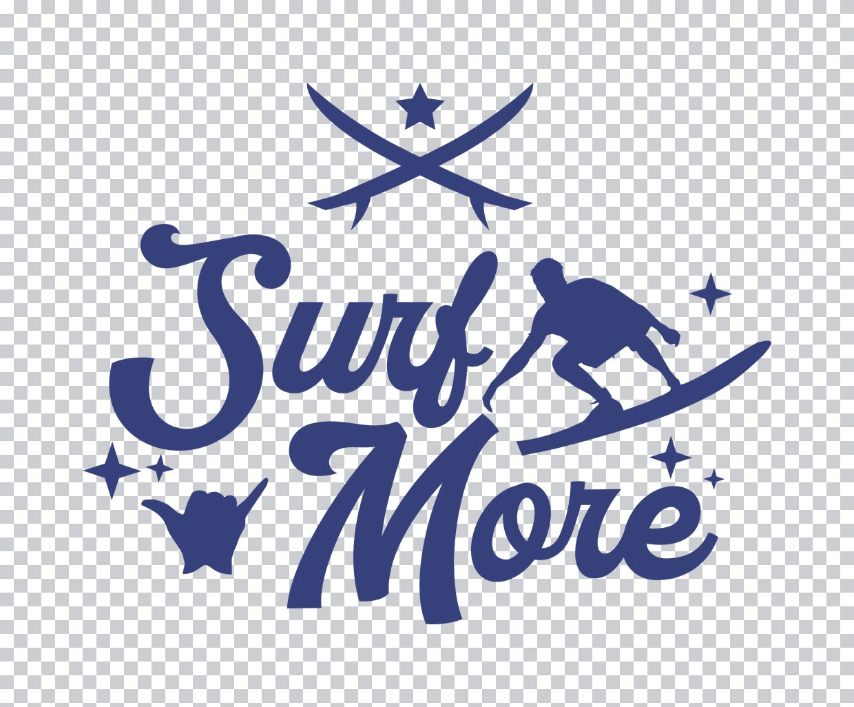 Surf More Graphic DTF Transfer
