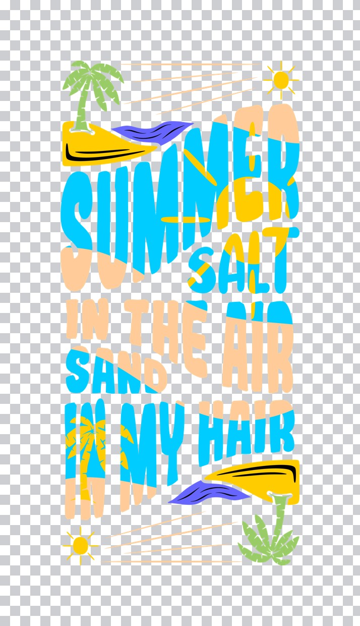 Summer Salt in the Air DTF Transfer