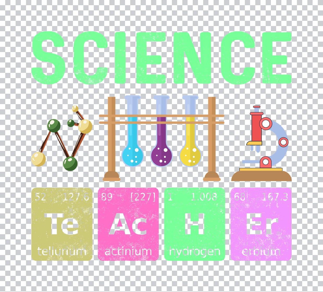 Science Teacher Periodic Table DTF Transfer