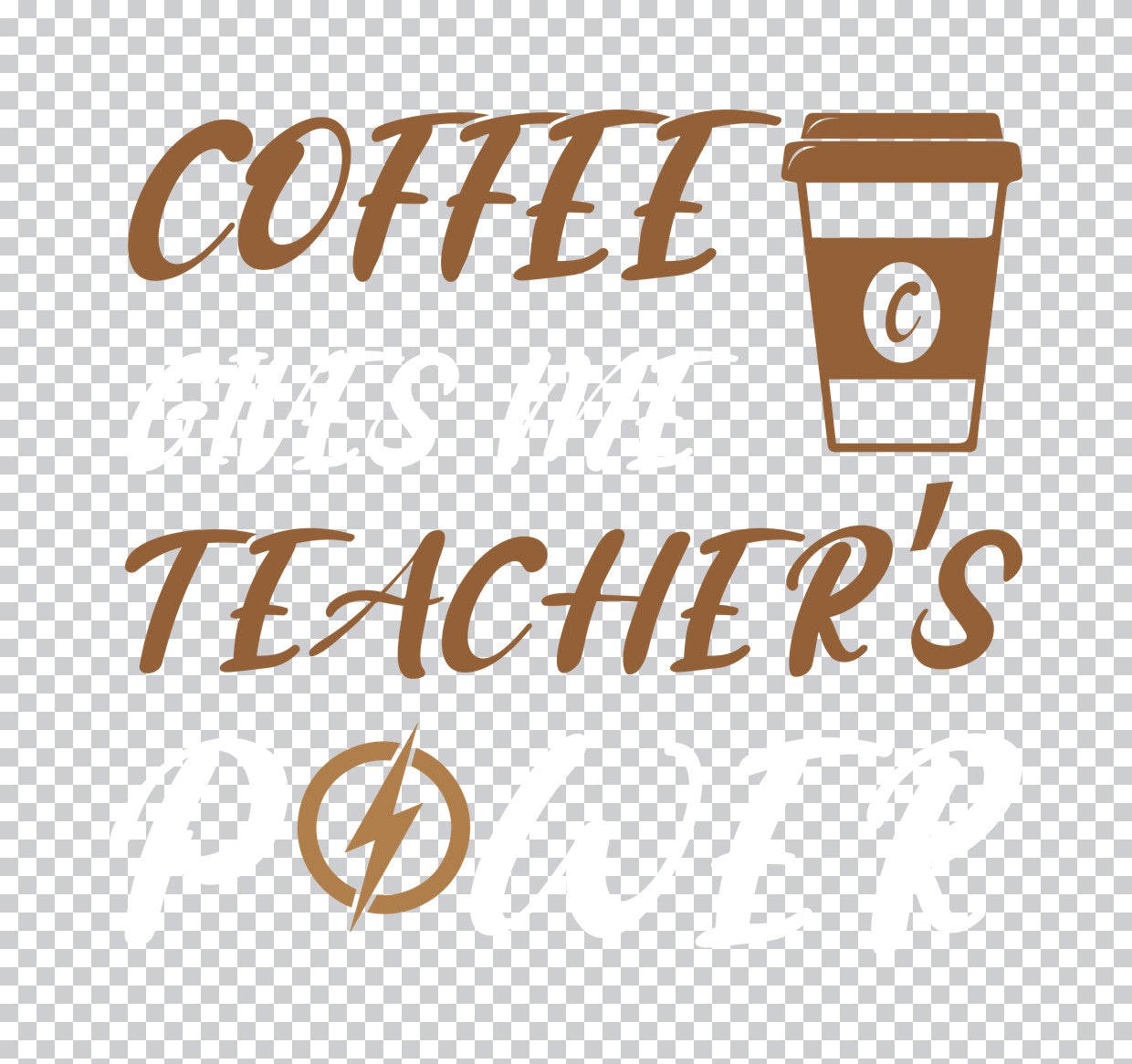 Coffee Teacher's Energy DTF Transfer