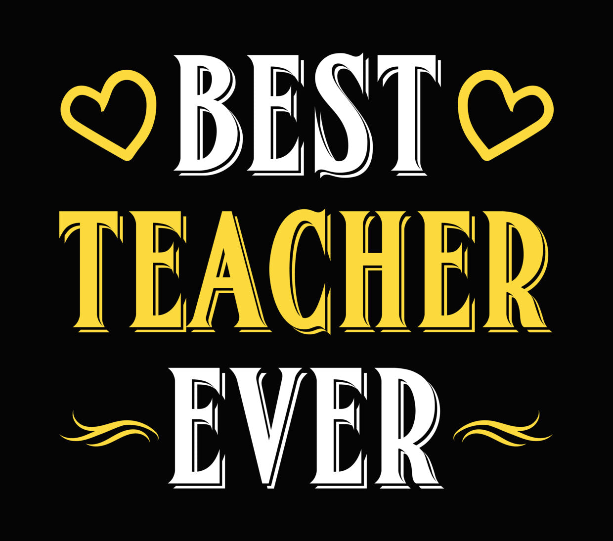 Teacher Heart Accent DTF Transfer