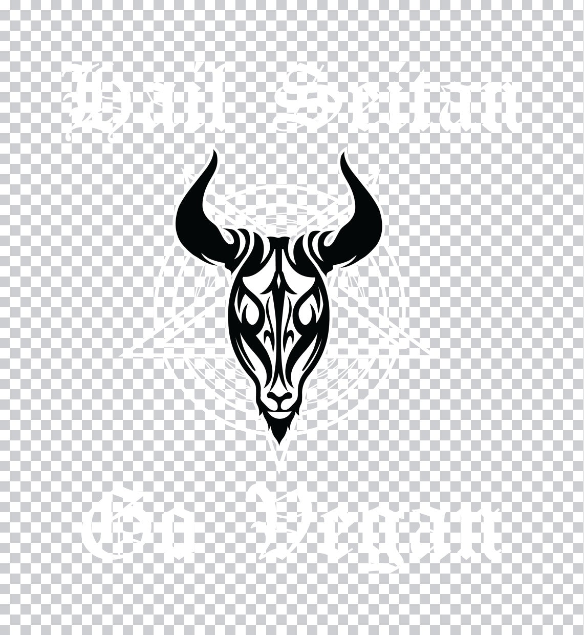 Tribal Bull Skull DTF Transfer