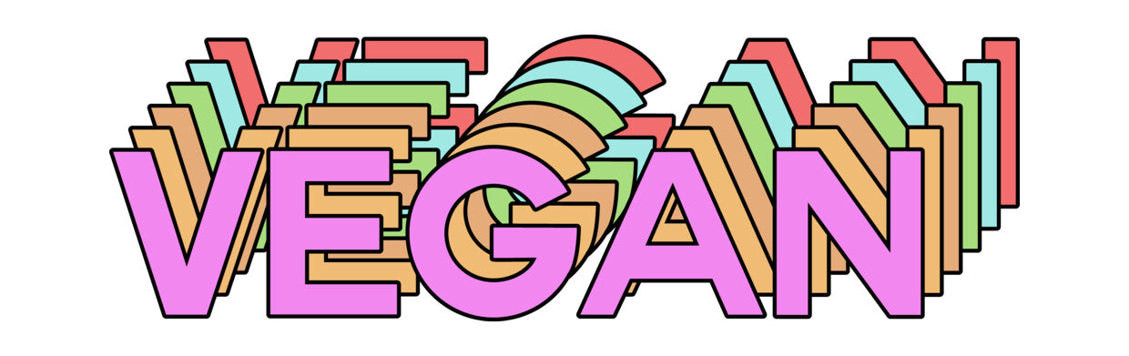 Stacked Retro Rainbow Vegan DTF Transfer