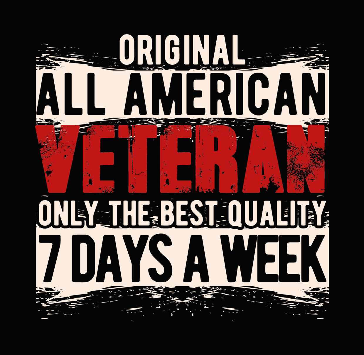 Original All American Veteran DTF Transfer