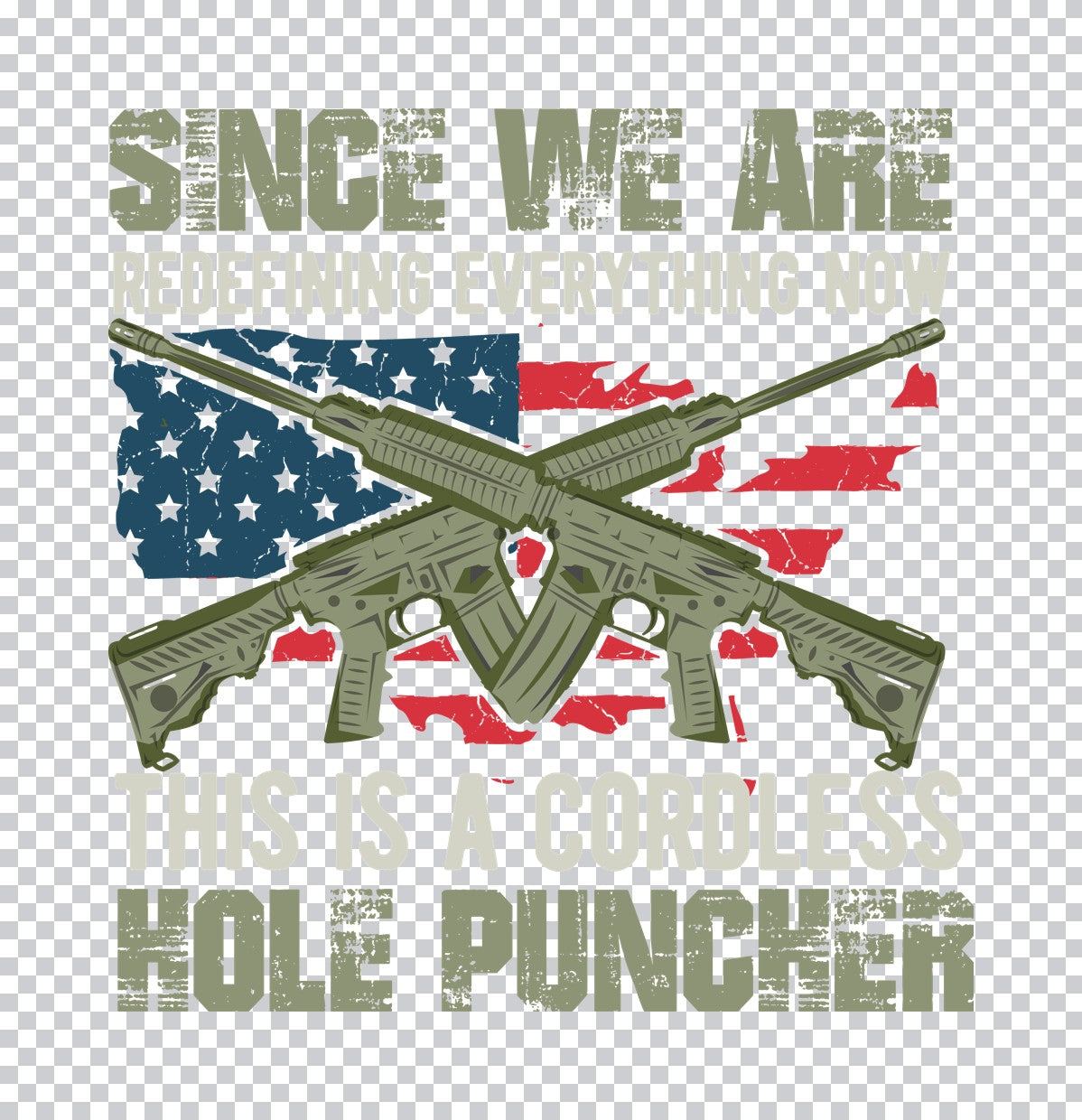 Cordless Hole Puncher Rifle DTF Transfer