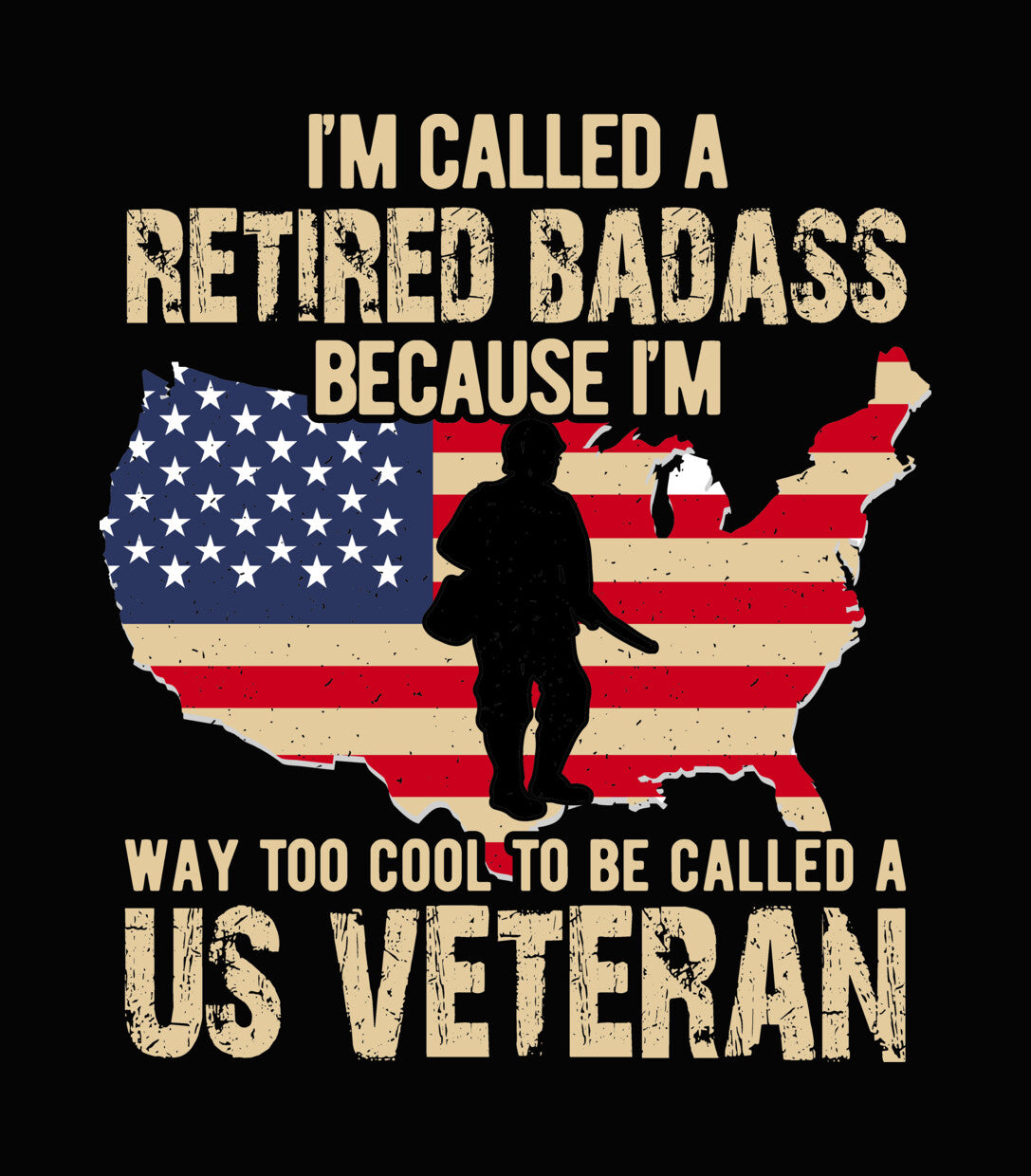 Retired Badass Veteran DTF Transfer
