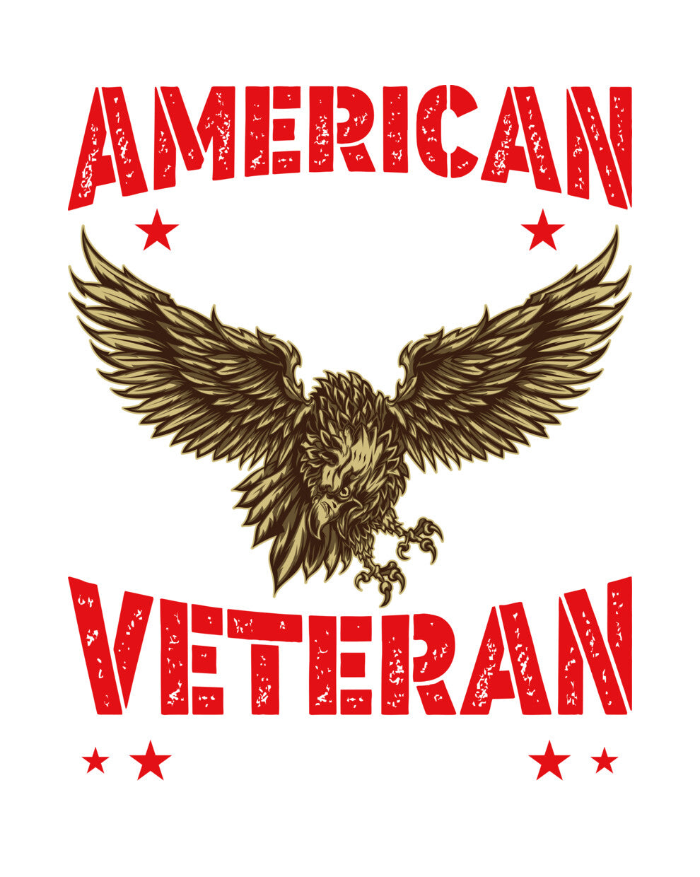 American Veteran Eagle DTF Transfer