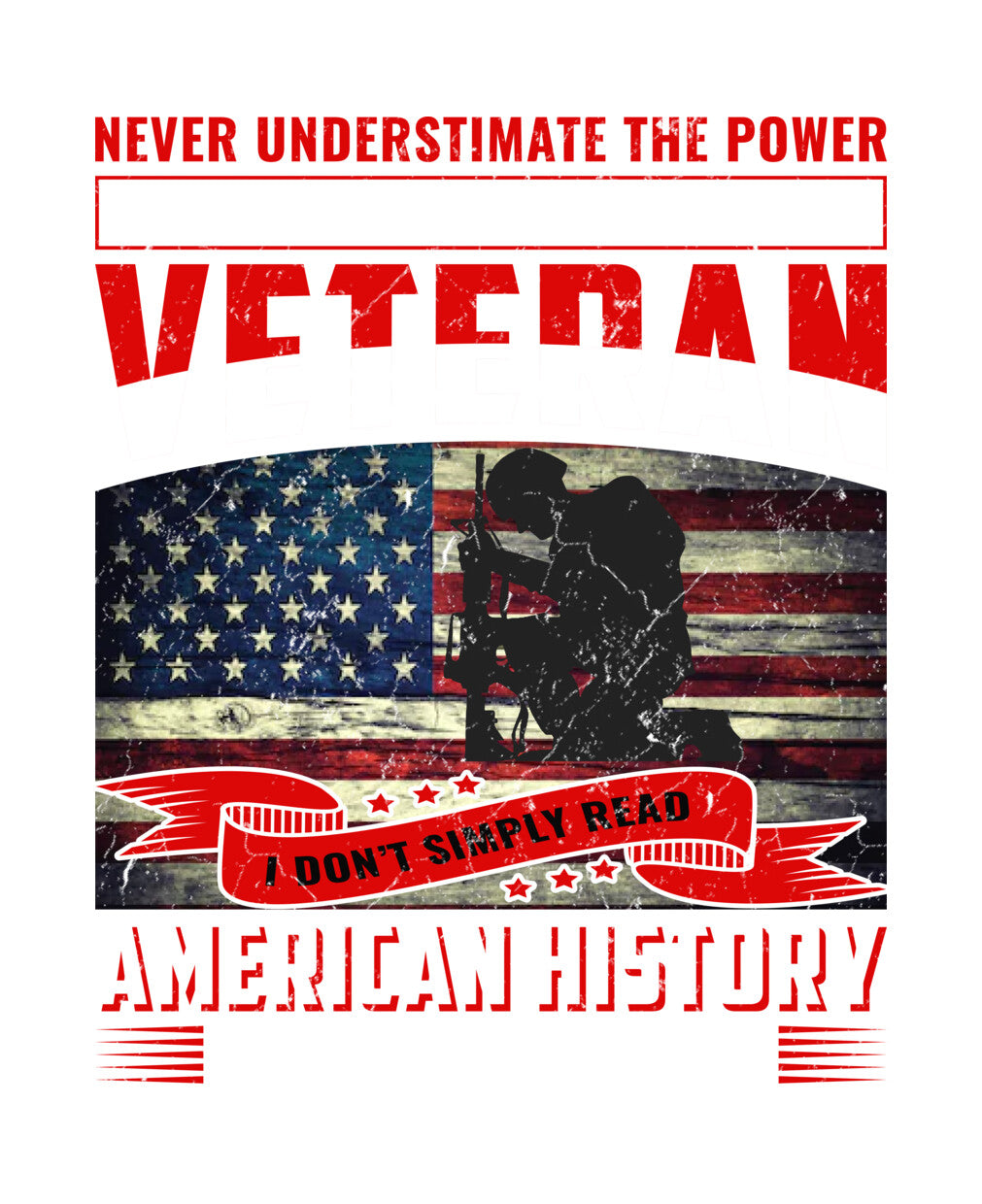 Veteran American History Power DTF Transfer