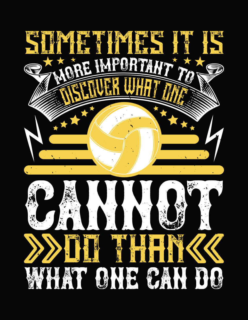 Volleyball Discovery Quote DTF Transfer