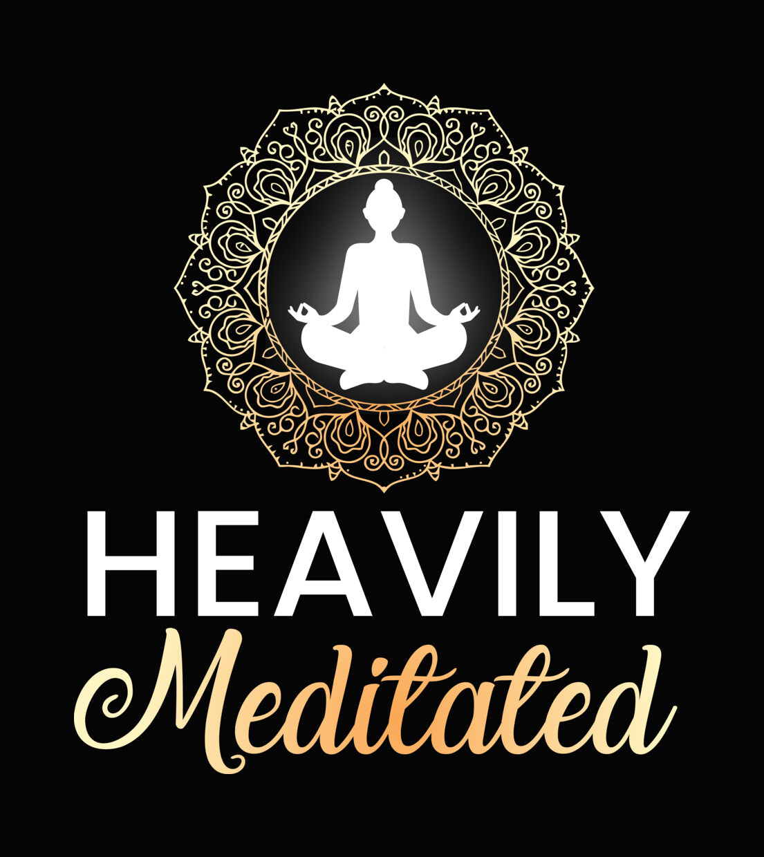 Meditated Mandala Yoga DTF Transfer