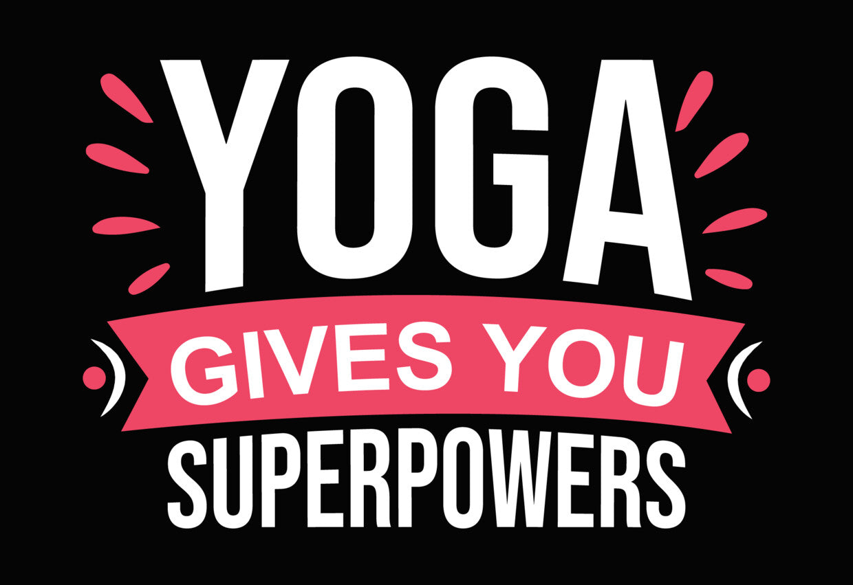 Gives You Yoga Banner DTF Transfer