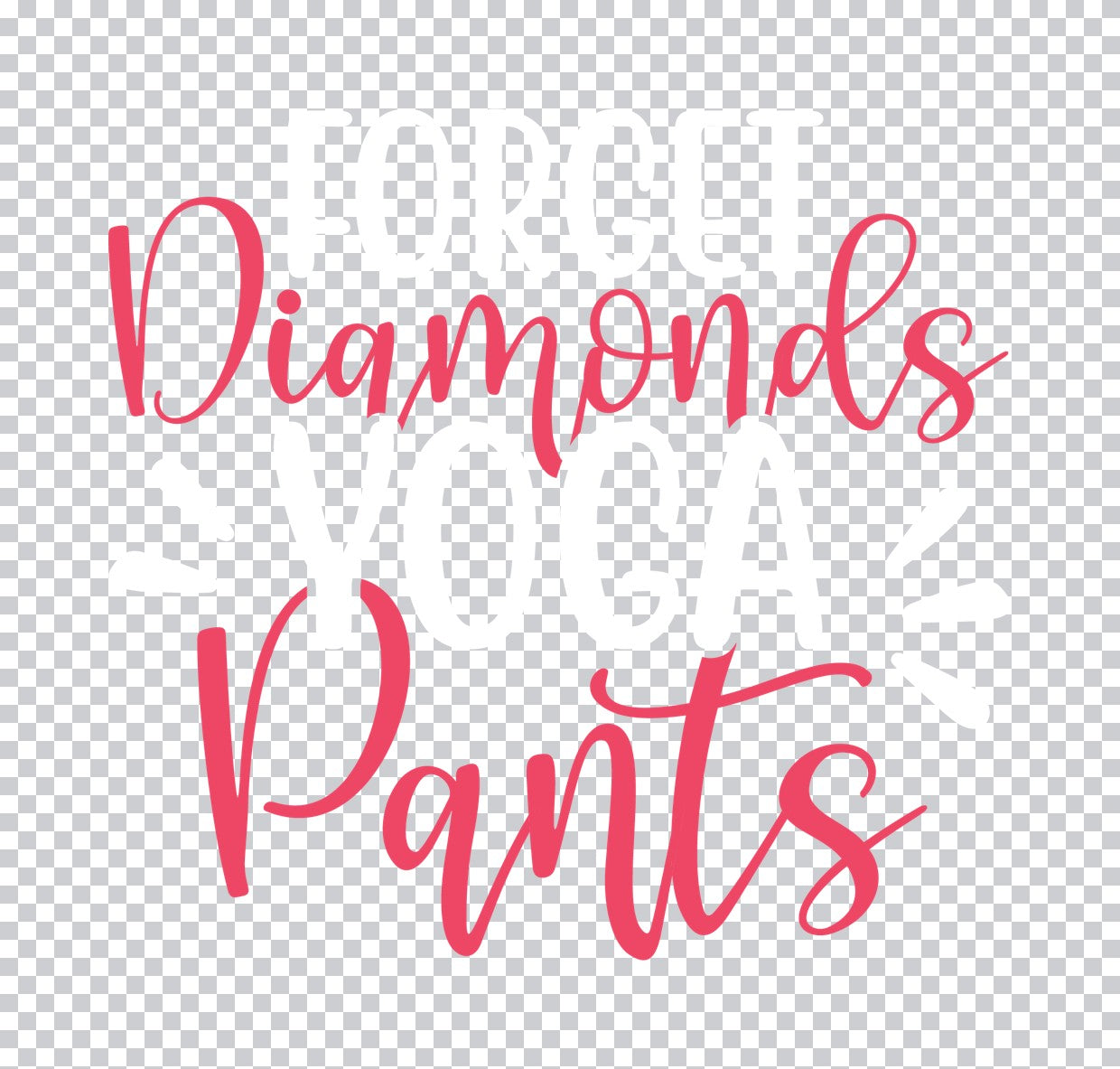Diamonds Pants Script DTF Transfer