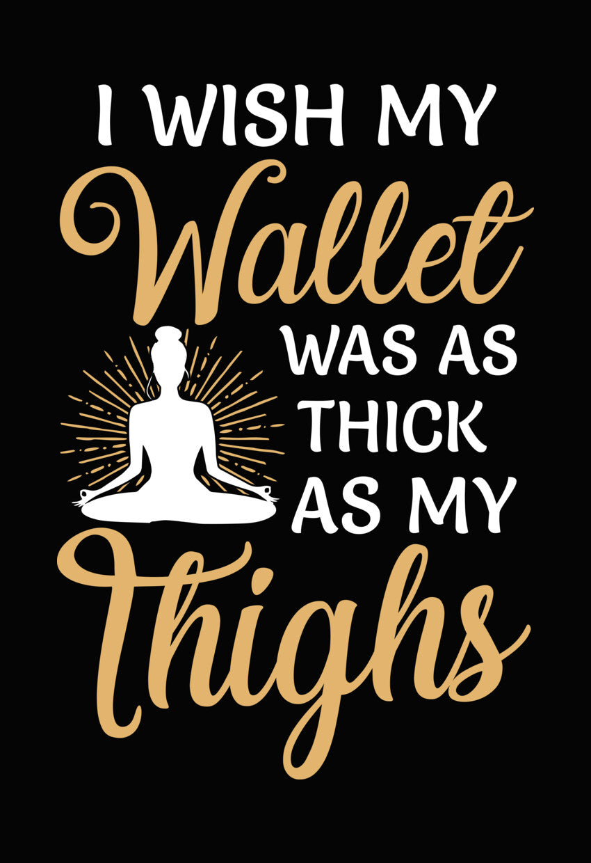 Wallet Thighs Typography DTF Transfer
