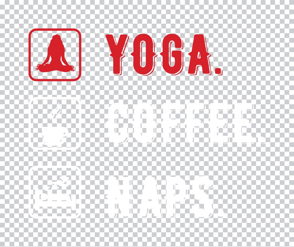 Meditation Silhouette Yoga Icon DTF Transfer