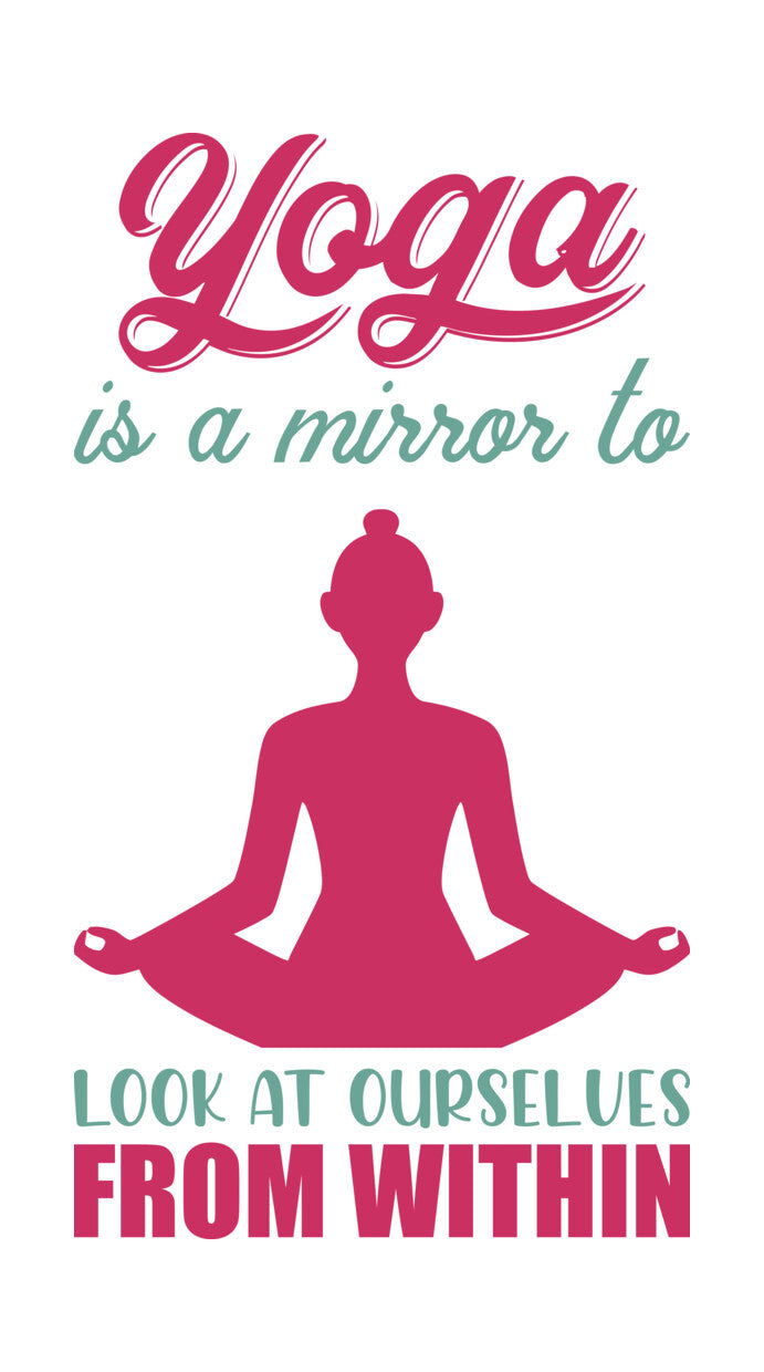 Yoga Mirror Look Within DTF Transfer