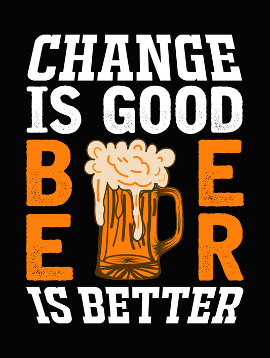 Beer Typography DTF Transfer
