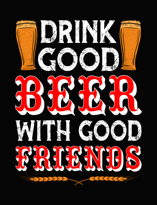 Beer Friends DTF Transfer