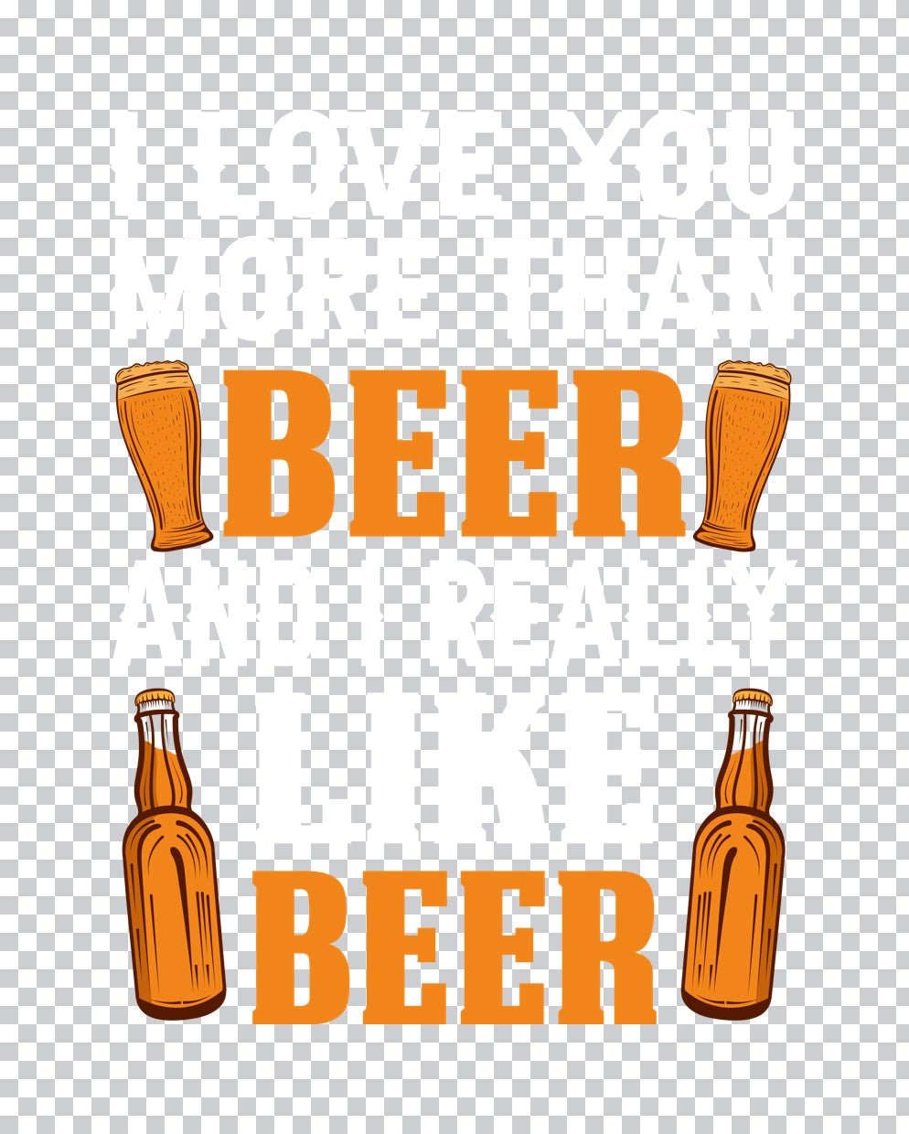 Beer Double Stack Graphic DTF Transfer